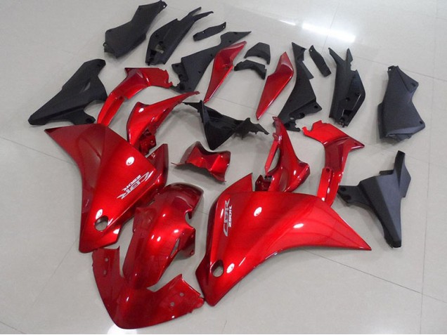 Rouge Noir Mat Carénage Honda CBR 250 RR 2011-2013 Rouge Noir Mat Carénage Honda CBR 250 RR 2011-2013