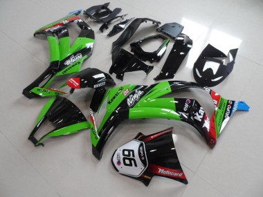 Vert Noir avec Number 66 Carénage Kawasaki ZX10R 2011-2015 Abordables