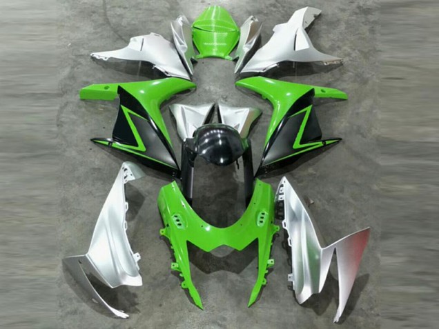 Vert Argent Carénages Suzuki GSXR 600 / 750 K11 2011-2024