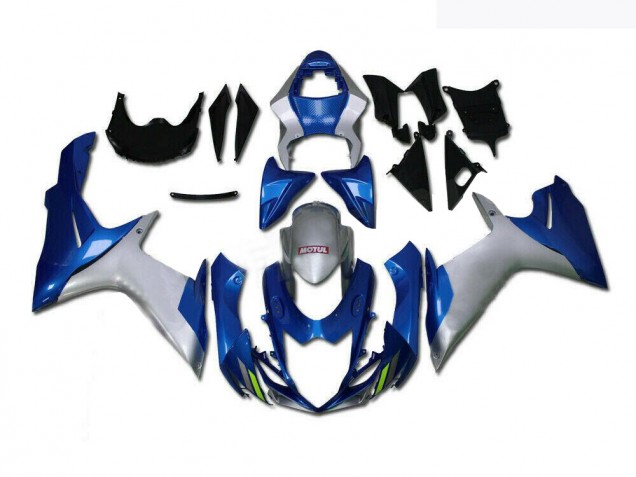 Bleu Argent Carénage Suzuki GSXR 600 / 750 K11 2011-2024 Bleu Argent Carénage Suzuki GSXR 600 / 750 K11 2011-2024