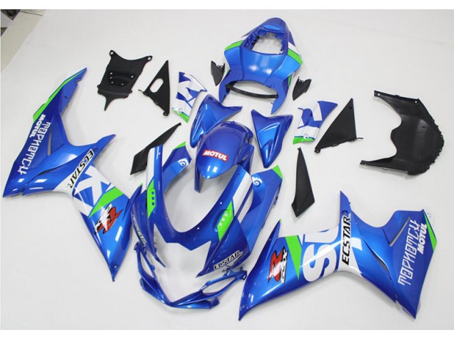 Bleu Blanc Vert Carénage Suzuki GSXR 600 / 750 K11 2011-2024 Bleu Blanc Vert Carénage Suzuki GSXR 600 / 750 K11 2011-2024