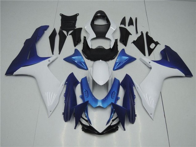 Blanc Bleu Carénage Suzuki GSXR 600 / 750 K11 2011-2024 Blanc Bleu Carénage Suzuki GSXR 600 / 750 K11 2011-2024