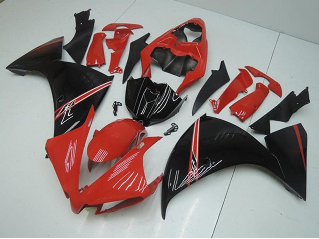 Rouge Noir Carénage Yamaha R1 2012-2014 Rouge Noir Carénage Yamaha R1 2012-2014