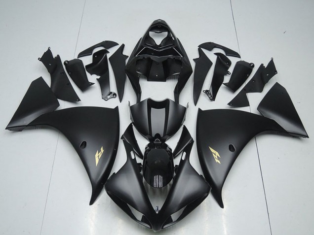 Noir Mat Décalque Carénage Yamaha R1 2012-2014 Noir Mat Décalque Carénage Yamaha R1 2012-2014