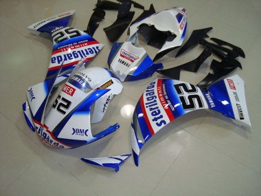Blanc Noir Sterilgarda Carénage Yamaha R1 2012-2014 Abordables