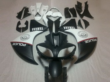 Noir Mat Blanc Carénage Yamaha R1 2012-2014 Abordables