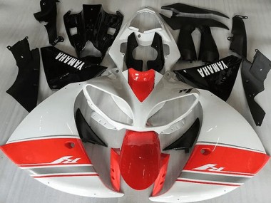 Racy Rouge Blanc Noir Carénage Yamaha R1 2012-2014 Abordables