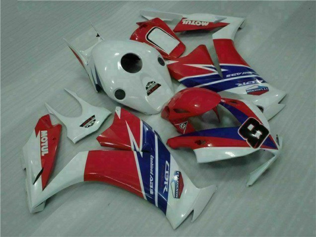 Rouge Bleu Blanc Carénage Honda CBR 1000 RR 2012-2016 Rouge Bleu Blanc Carénage Honda CBR 1000 RR 2012-2016
