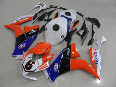 Orange Blanc TT Legend Carénage Honda CBR 1000 RR 2012-2016 Abordables