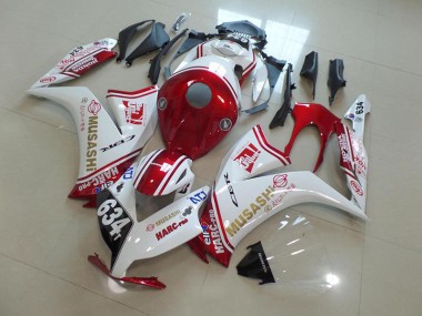 Rouge Musashi Carénage Honda CBR 1000 RR 2012-2016 Abordables