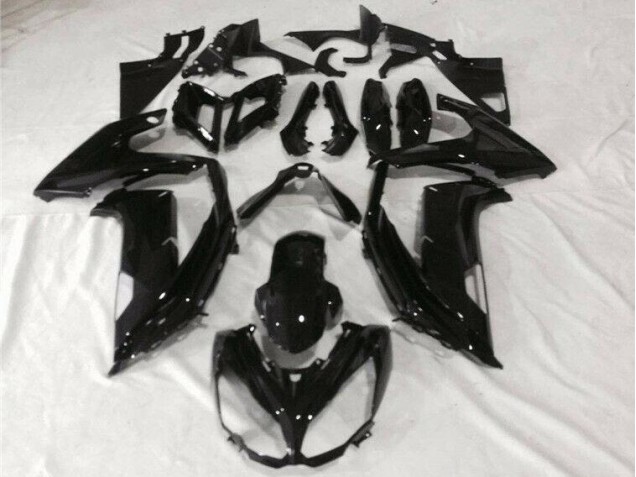 Noir Brillant Carénages Kawasaki EX650 2012-2016 Noir Brillant Carénages Kawasaki EX650 2012-2016