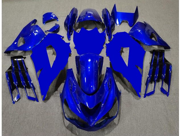 Bleu Noir Carénage Kawasaki ZX14R ZZR 1400 2012-2021 Bleu Noir Carénage Kawasaki ZX14R ZZR 1400 2012-2021