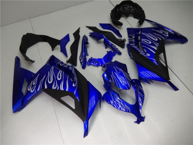 Bleu Blanc Noir Carénage Kawasaki EX300 2013-2016 Bleu Blanc Noir Carénage Kawasaki EX300 2013-2016