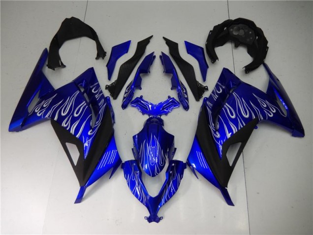 Bleu Blanc Noir Carénage Kawasaki EX300 2013-2016 Bleu Blanc Noir Carénage Kawasaki EX300 2013-2016