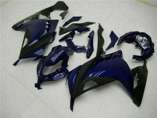 Bleu Noir Carénage Kawasaki EX300 2013-2016 Bleu Noir Carénage Kawasaki EX300 2013-2016