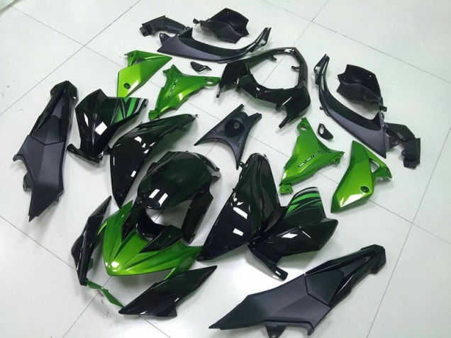 Vert Noir Carénage Kawasaki Z800 2013-2016 Vert Noir Carénage Kawasaki Z800 2013-2016