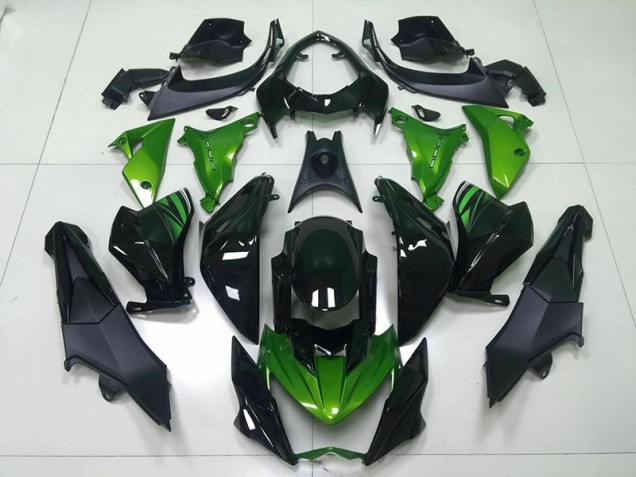 Vert Noir Carénage Kawasaki Z800 2013-2016 Vert Noir Carénage Kawasaki Z800 2013-2016