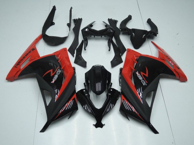 Rouge Noir Carénages Kawasaki ZX 300R 2013-2016 Rouge Noir Carénages Kawasaki ZX 300R 2013-2016