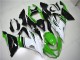 Vert Blanc Noir Carénage Kawasaki ZX6R 2013-2018