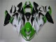 Vert Blanc Noir Carénage Kawasaki ZX6R 2013-2018