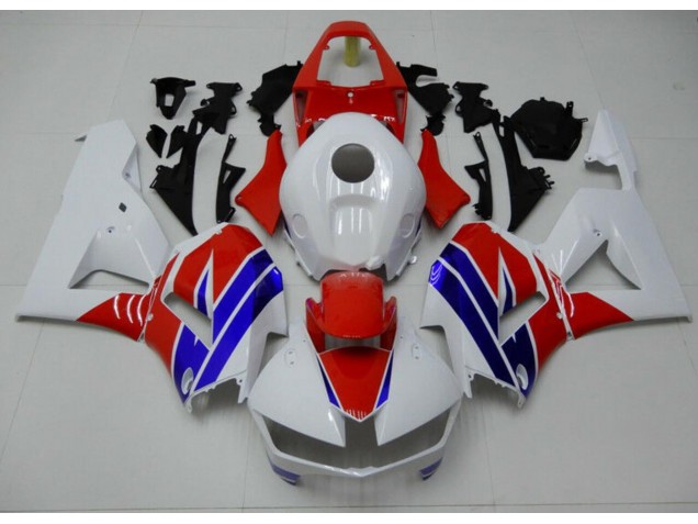Blanc Bleu Rouge Carénage Honda CBR 600 RR 2013-2023 Blanc Bleu Rouge Carénage Honda CBR 600 RR 2013-2023
