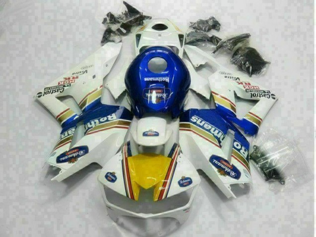 Blanc Bleu Carénage Honda CBR 600 RR 2013-2023 Blanc Bleu Carénage Honda CBR 600 RR 2013-2023