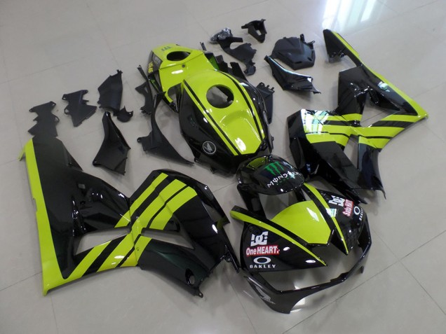Vert Noir Carénage Honda CBR 600 RR 2013-2023 Vert Noir Carénage Honda CBR 600 RR 2013-2023