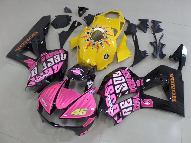 Jaune Rose Rossi Carénage Honda CBR 600 RR 2013-2023