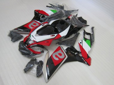 Noir Rouge Carrosserie Aprilia RSV4 2009-2015 Abordables