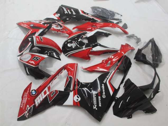 Rouge Noir Carénage BMW S1000RR 2015-2018 Rouge Noir Carénage BMW S1000RR 2015-2018