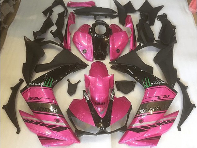 Rose et Noir Carénage Yamaha R3 2015-2022 Rose et Noir Carénage Yamaha R3 2015-2022