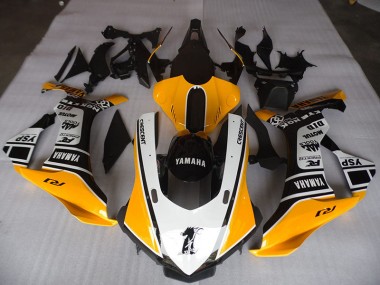 Jaune Blanc Noir Carénage Yamaha R1 2015-2019 Abordables