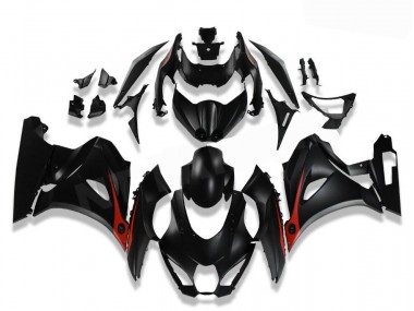 Noir Rouge Carénages Suzuki GSXR 1000 2017-2023 Abordables