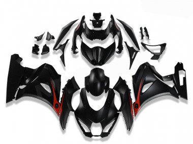 Noir Rouge Carénages Suzuki GSXR 1000 2017-2023 Abordables