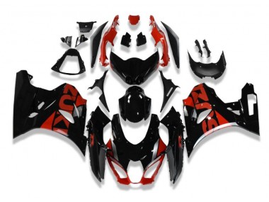 Noir Rouge Carénage Suzuki GSXR 1000 2017-2023 Abordables