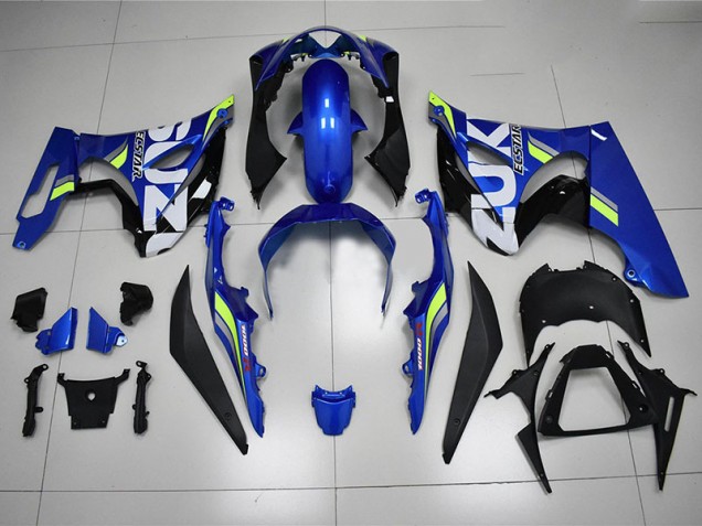 Blanc Vert Carénage Suzuki GSXR 1000 2017-2023
