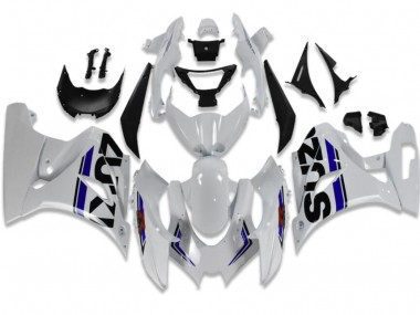 Blanc Bleu Carénage Suzuki GSXR 1000 2017-2023 Abordables