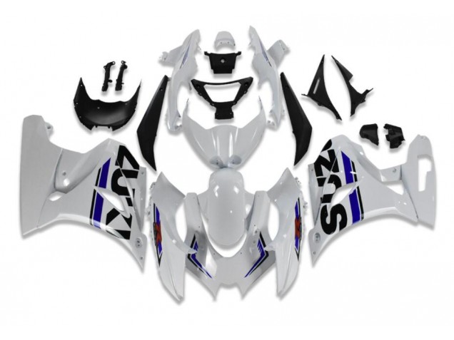 Blanc Bleu Carénage Suzuki GSXR 1000 2017-2023 Blanc Bleu Carénage Suzuki GSXR 1000 2017-2023