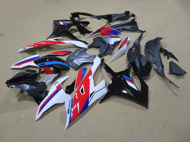 Noir Blanc Rouge Bleu Carénage BMW S1000RR 2019-2021 Noir Blanc Rouge Bleu Carénage BMW S1000RR 2019-2021